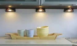 Lamps for the kitchen above the countertop photo