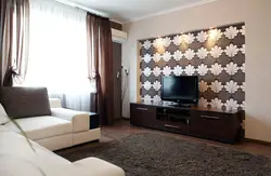 Bir mənzildə qonaq otağının divar kağızı fotoşəkili