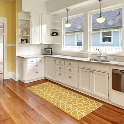 What flooring is in the kitchen interior