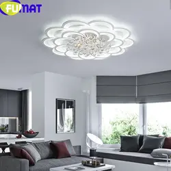 To'xtatilgan shiftli yashash xonasi uchun LED shiftli qandil fotosurati