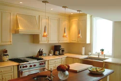 Lamp In A Small Kitchen Photo