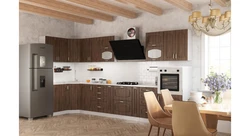 Kitchens in walnut interior center