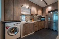 Washing machines in the kitchen real photos