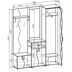 Sketches of hallways in the corridor photo