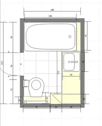 Bathroom and toilet design to size