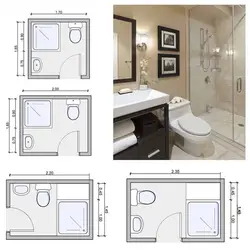 Bathroom and toilet design to size