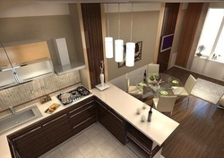 Kitchen interior 20 sq m