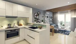 Kitchen interior 20 sq m