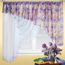 Sewing curtains for the kitchen beautiful photos