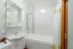 Дызайн белай ванны ў хрушчоўцы