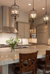 What kind of chandeliers are there for the kitchen photo