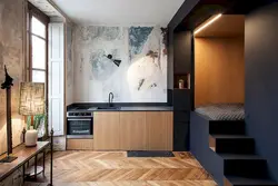 Interior for the kitchen to have a sleeping place