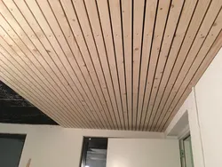 Bathroom Ceiling With Slats Photo