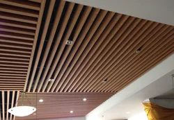 Bathroom Ceiling With Slats Photo