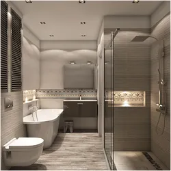 Bath and toilet combined in your home design
