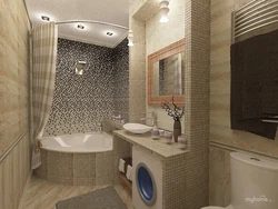 Bath and toilet combined in your home design