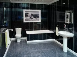 Finishing the bath with PVC panels photo