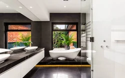 Photo of a stylish bathroom