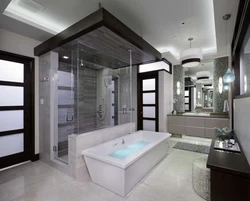 Photo of a stylish bathroom