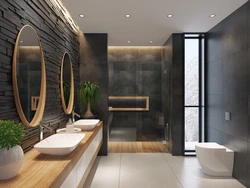 Photo Of A Stylish Bathroom