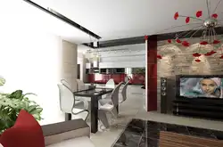 Kitchen And Room In The Same Style Photo