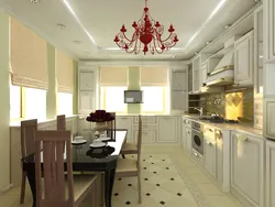 Kitchen in the interior real photos