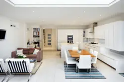 Kitchen in the interior real photos