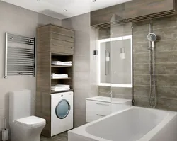 Design of a combined bathroom 4 sq m