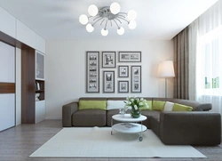 Living room design 17 sq.m. room