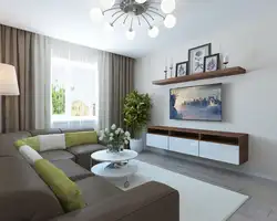Living room design 17 sq.m. room