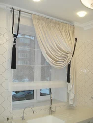 Photo curtain for the kitchen