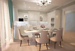 Kitchen in light tone photo