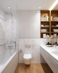 Bathroom in a light style photo