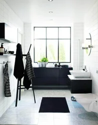 Black And White Bathroom Design Photo
