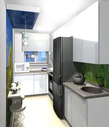 Kitchen 6 meters rectangular design