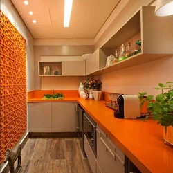 Kitchen 6 meters rectangular design