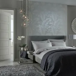 Bedroom in shades of gray design photo