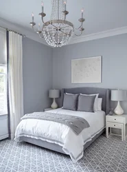 Bedroom in shades of gray design photo
