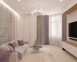 Bright living room design photo