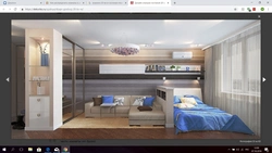 Room 18 sq m living room and bedroom real photos
