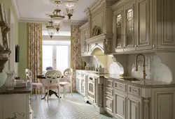 Дизайн интерьера кухни в квартире фото классика