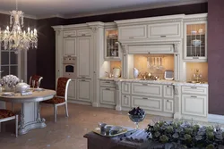 Kitchen interior design in an apartment photo classic