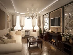 Living room interior options 16 sq m