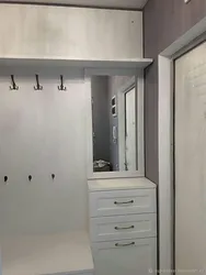 Photo of a beautiful wardrobe in the hallway