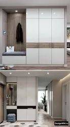 Photo of a beautiful wardrobe in the hallway