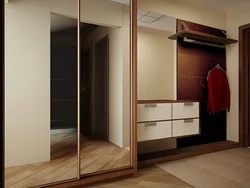 Photo of a beautiful wardrobe in the hallway