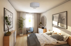 Zamonaviy Uslubdagi Fotosuratda Yotoq Xonasi Dizayni 15 M²