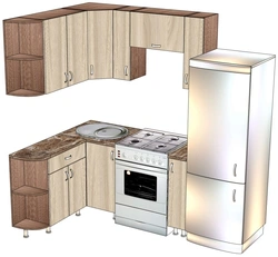 Corner mini kitchen design photo