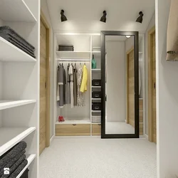 Corridor interior with dressing room