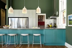 Color combination in the kitchen photo